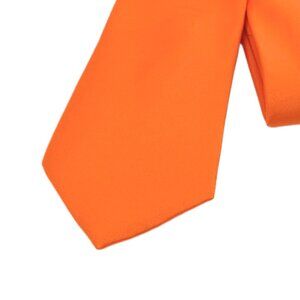 Stacy Adams Tie Men’s 62” Bright Orange Satin Thick Wedding Office Classic New